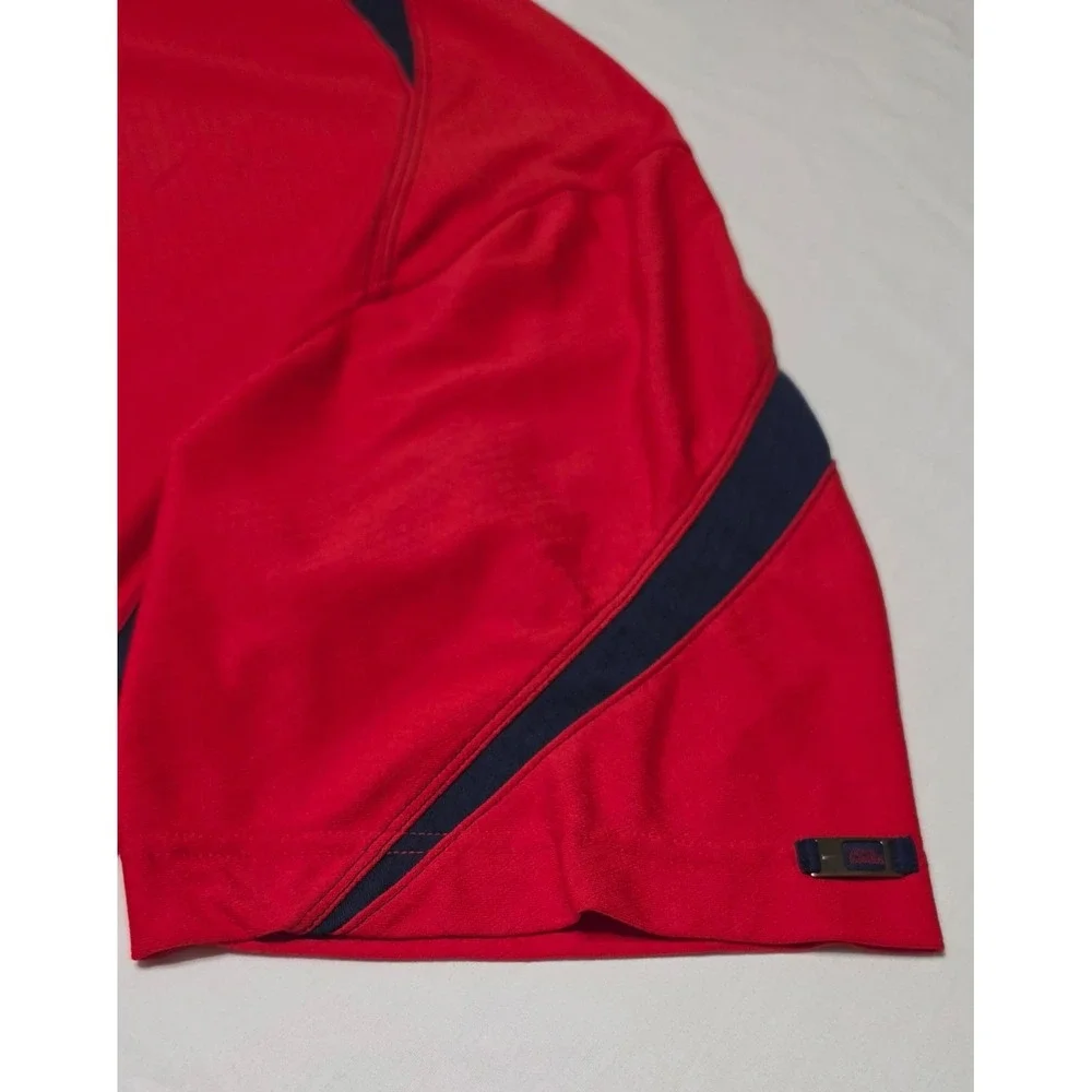 Ole Miss Rebels Nike Dri Fit Polo Shirt Men's Size XL Red & Blue Football/Golf